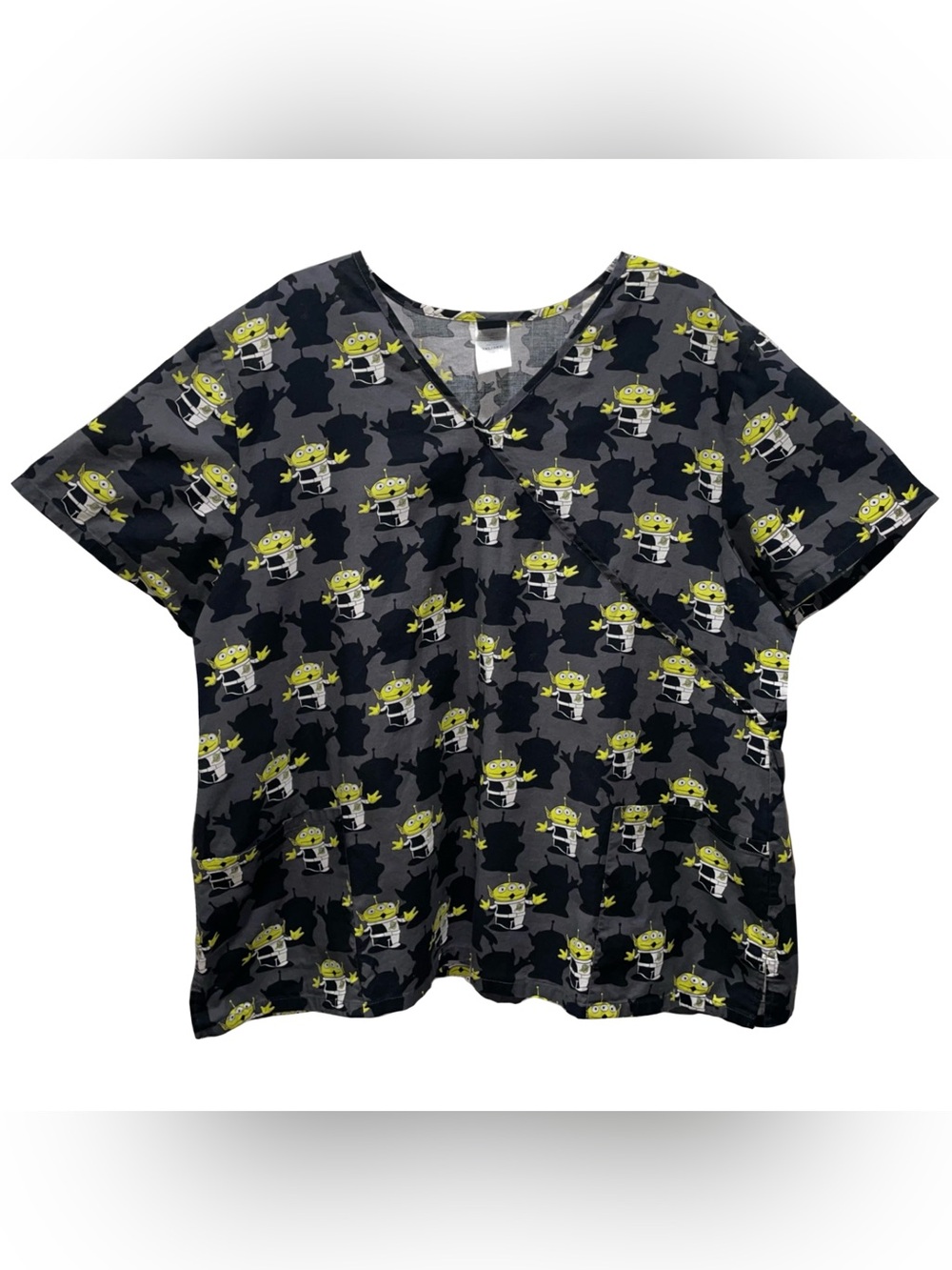 Disney Pixar Toy Story Aliens Scrub Top Women's Sz 3XL Medic Dentist Groomer